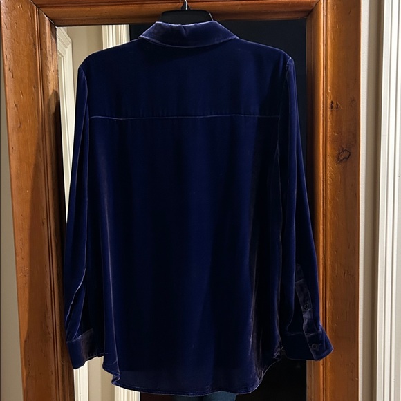 Sundance Midnight Blue Velvet Shirt - Picture 3 of 5